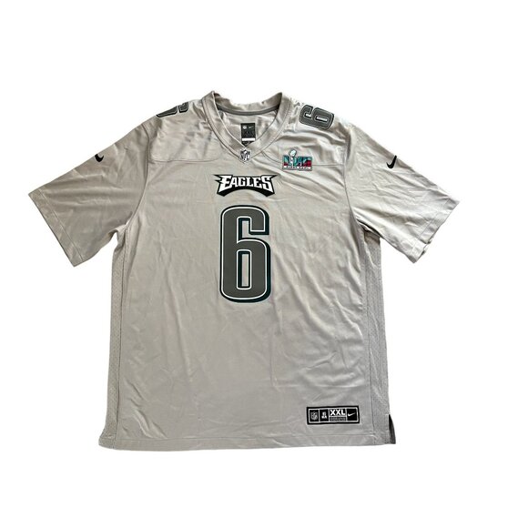 Nike Philadelphia Eagles Devonta Smith Super Bowl LVII Jersey Mens 2XL - Picture 1 of 3